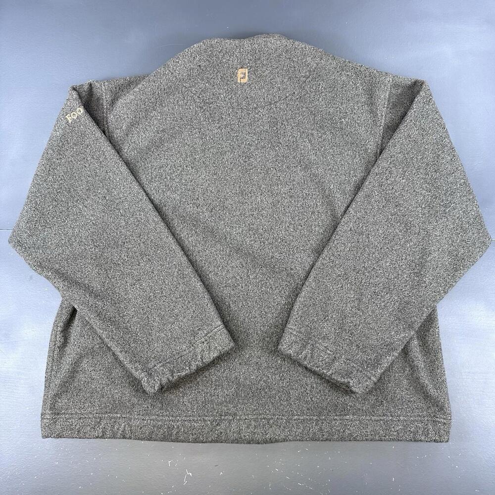 Footjoy Jacket Mens XL Green & Gray Polartec Fleece Oversized 1/4 Zip Thick Golf - Picture 7 of 9